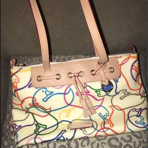 Dooney & Bourke multi color leather purse